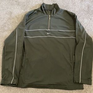 RARE green Nike Quarter zip